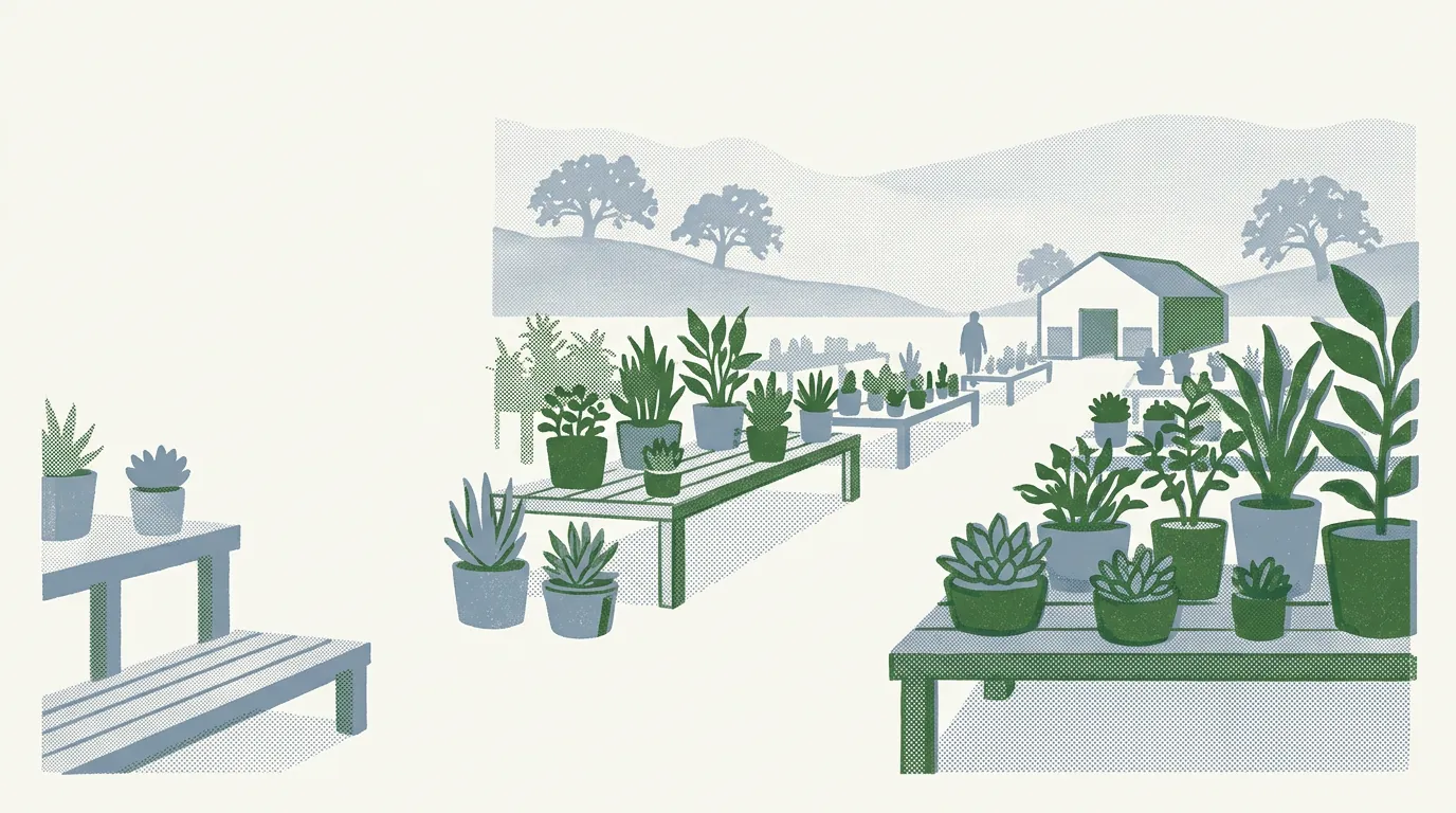 Illustration of plant nurseries in Walnut Creek