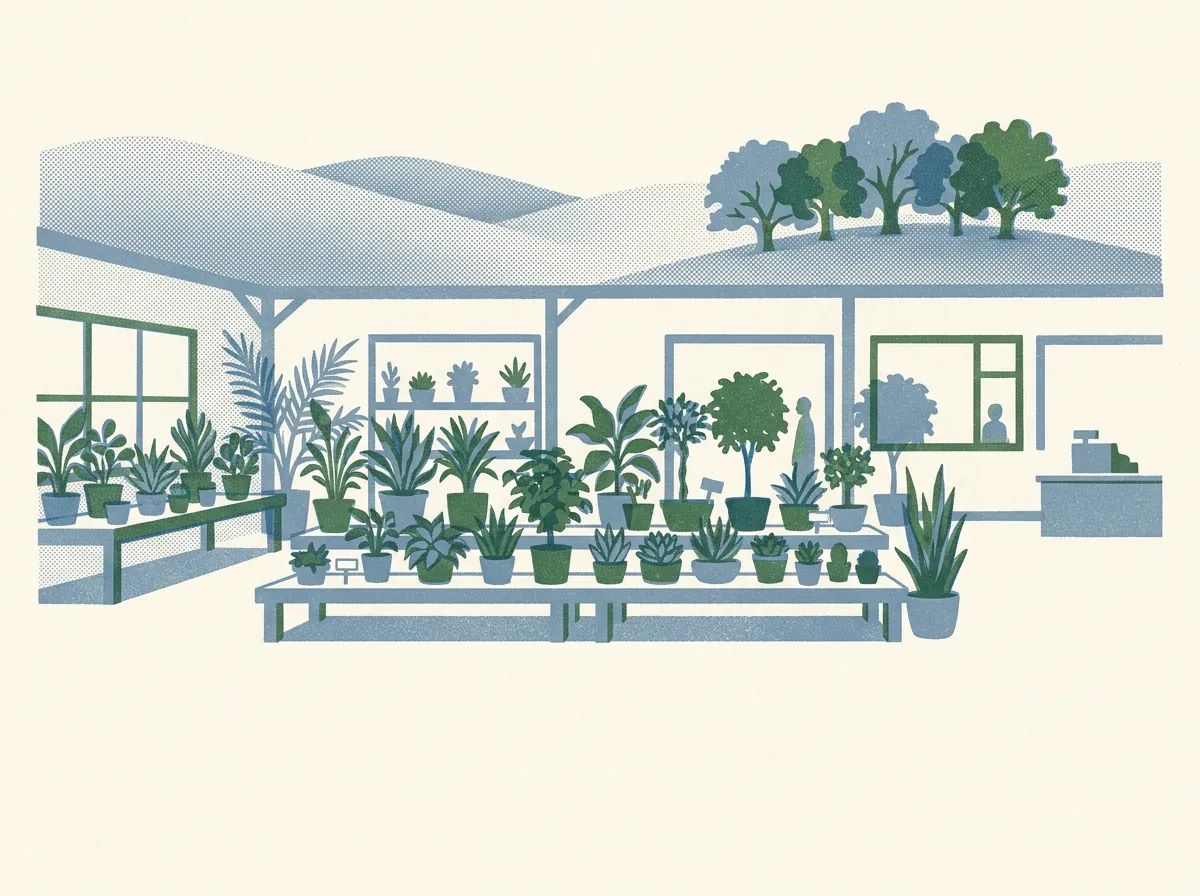 Illustration of plant nurseries in Walnut Creek